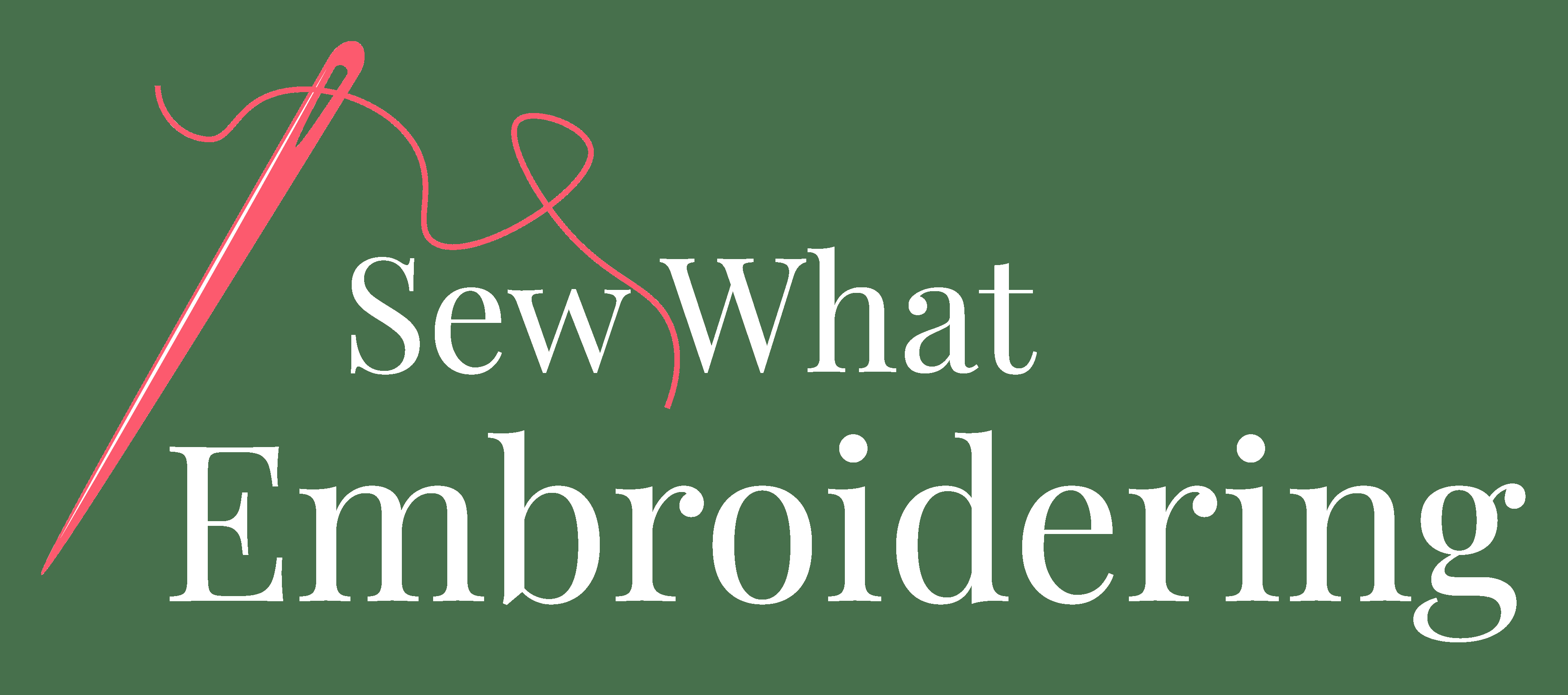 Sew What Embroidering