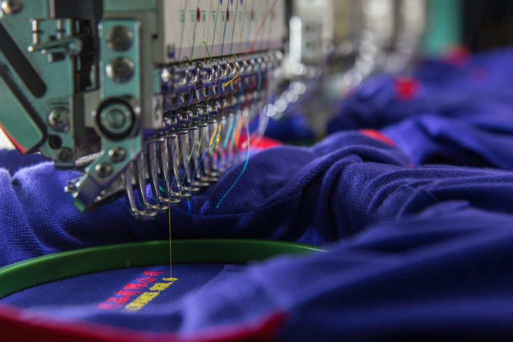 Textile embroidery machine in Garment Manufacturers